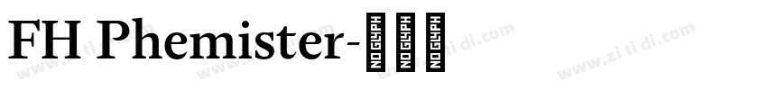 FH Phemister字体转换